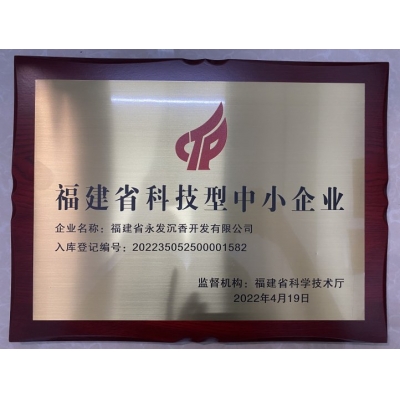 公司入选“福建省科技型中小企业