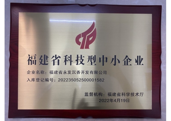 公司入选“福建省科技型中小企业”